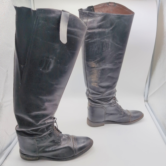 R950 Riding Women's Black Knee-High Boots sz 10 - Picture 6 of 11